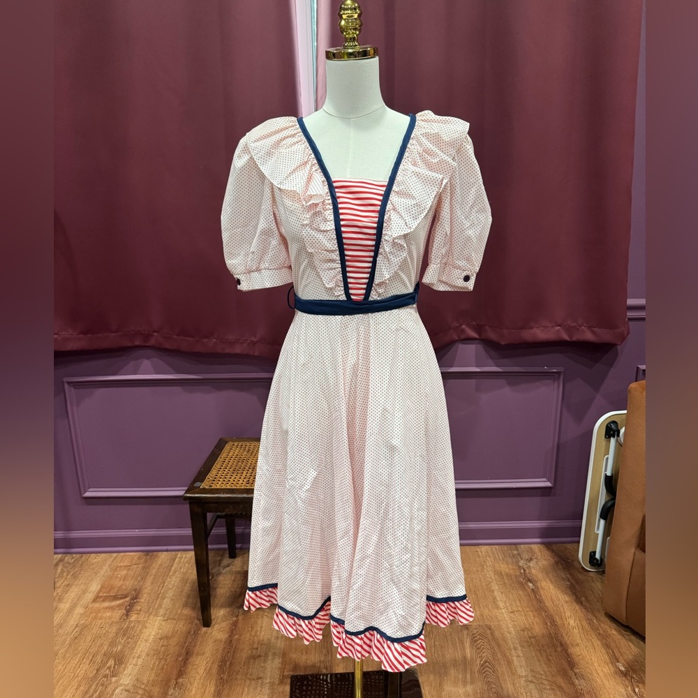Vintage Western/Square Dance Polka Dot Dress